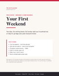 Your First Weekend — Free Emergency Starter
