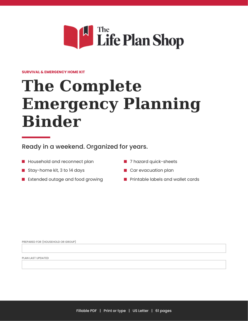 The Complete Emergency Planning Binder PDF cover
