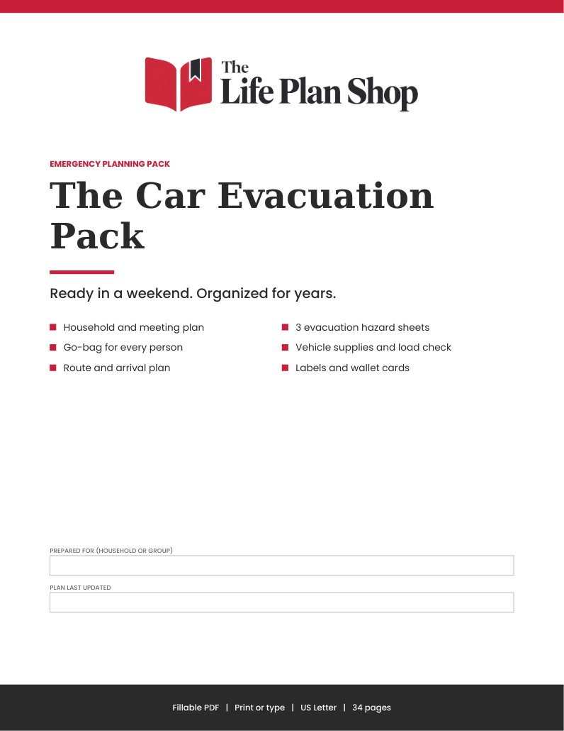 The Car Evacuation Pack PDF cover