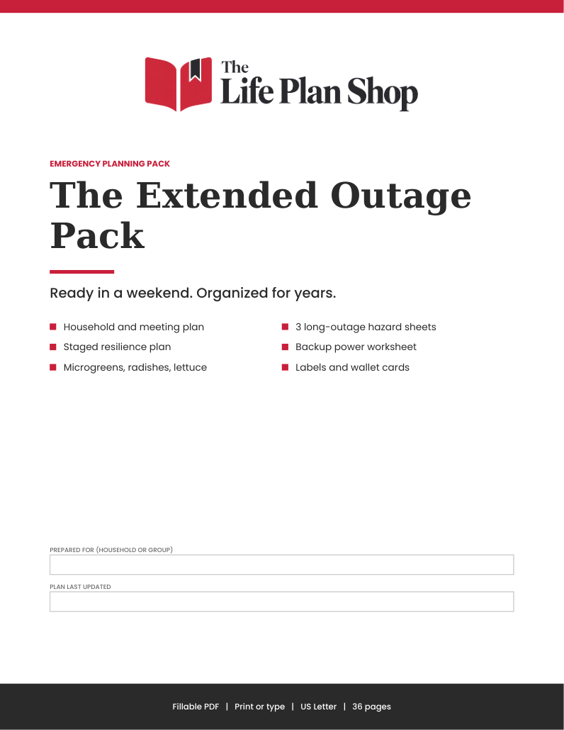 The Extended Outage Pack PDF cover